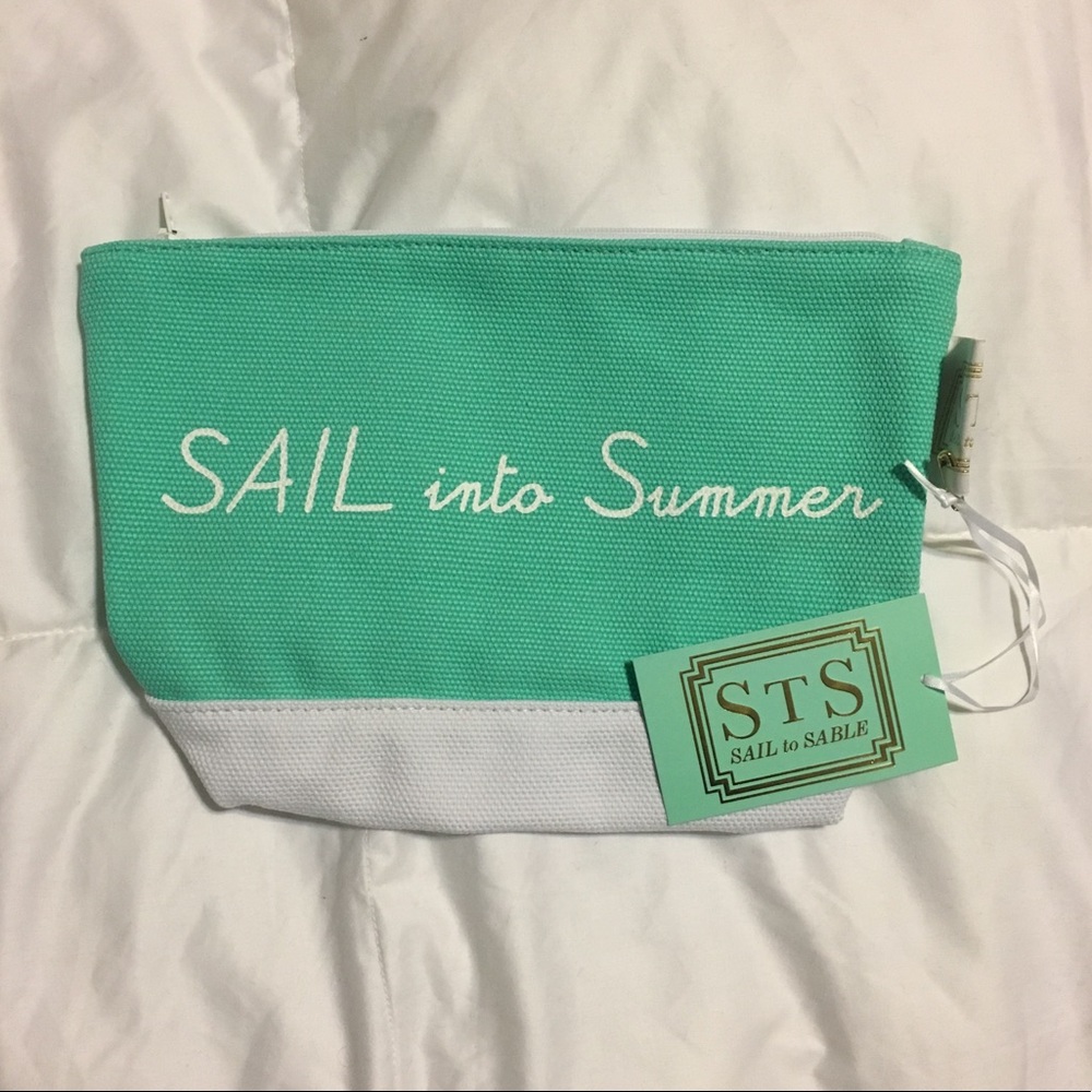 Sail to Sable Canvas Cosmetic Pouch